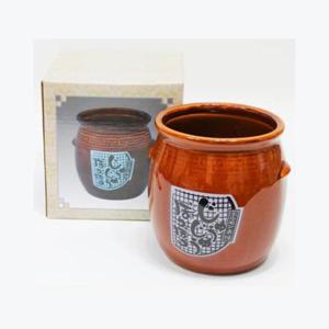 도자기 다용도용기 수저통 화분 130x130x140mm 가정용