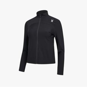 [스파이더] 여성 에센셜 트리코트 셋업 집업 SPIPCNFT171WBLK