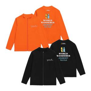 [내셔널지오그래픽 키즈] K242URG620 그래픽 래쉬가드 풀집업-1 2종택 1