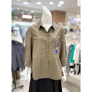 소고 세이브존01 영문 프린트 재킷형 블라우스 AK2BA13