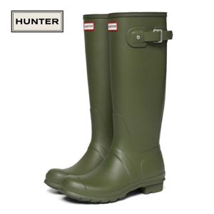 [헌터] 우먼스 오리지널 톨 레인부츠 올리브 리프 WFT1000RMA-OVL