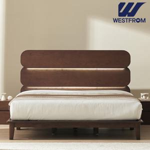 웨스트프롬 프린스 원목 LED 침대 Q/K 일반형 프레임