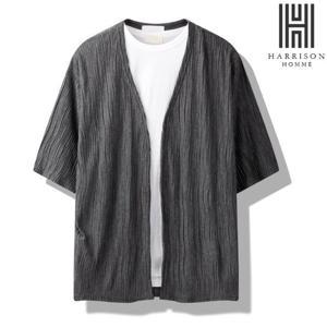 [해리슨] 웨이브 반팔 가디건 MJB1518