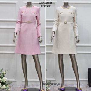 [미니멈]MD 울코튼 메탈 라이크라 메탈 장식 원피스 MD MWDAWO92