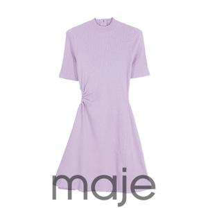 마쥬 퍼플 아주르 파르마 니트 드레스 MFPRO02797
