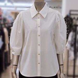 [미니멈]MYCGWB7110카라넥 퍼프소매 블라우스