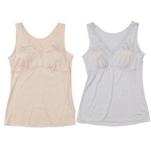 [비비안(언더웨어)]청량한 인견 라인꽃 프린트 컵런닝 RU7378