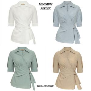 [미니멈]MD 카라넥 랩스타일 블라우스 MD MMYBGWB4200 MD_CJ