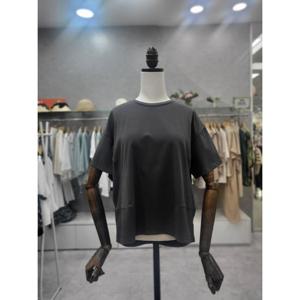 [스테파니][스테파니] 핀턱 언발 티셔츠 A24TS43031