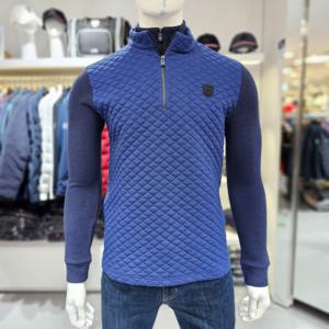 [루이까스텔]남성 CRP하이브리드 반집업 티셔츠/3MTTS151N