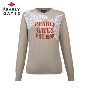 [파리게이츠] 파리게이츠 여성 레이온 아트웍 풀오버 니트 521D3SR203_BG