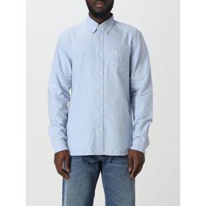 프레드페리 긴팔 셔츠 M5516 146 Gnawed Blue