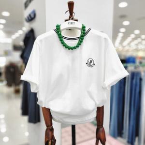 [비지트인뉴욕]라운드넥 립포인트 면반팔티셔츠 VA4ST7R1M_US