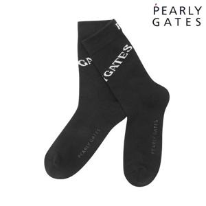 파리게이츠 (511D3SC042BK) 남성 레터링 포인트 중목 양말