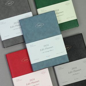 [디작소]문구 용품 날짜형 2024 에디트 위클리 플래너 L