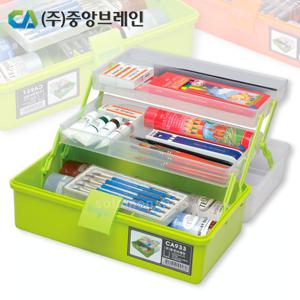 CA933 정리함/다용도보관함/화구박스/약상자/소품함/부품함/공구함/악세사리통/공구박스/구급함/중앙브레인