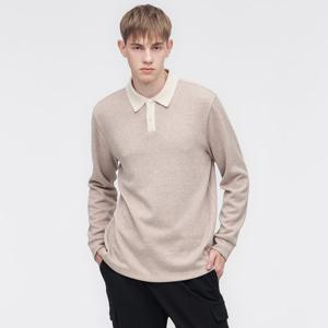 [링스] 남성 골조직 배색 니트카라 L11D3TO106_BG