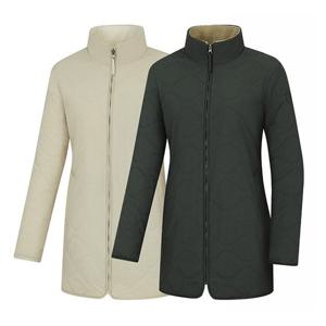 [콜핑]LD08 여성 겨울 중기장 플리스안감 경량패딩자켓 KUJ6832W