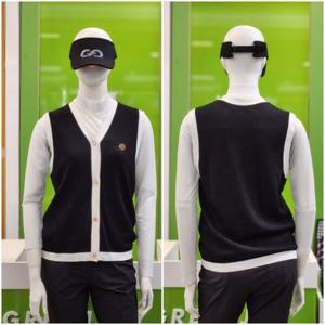 [팜스프링스]여성 가꼬네 변형 조직 베스트 GP22SV61W_DG