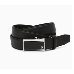 [헤지스ACC] 블랙 버클 H로고 소가죽 자동벨트 HJBE4F161BK