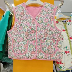 리틀밥독 sh06 양면플라워 경량조끼 H224MVT01