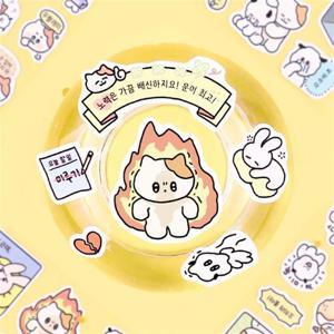 뽀작뽀작 감정 버라이어티 스티커 팩 (8종 세트) 문구