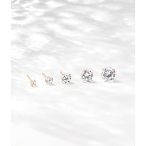 블루밍제이 14k 금귀걸이 큐빅 심플 데일리 금 귀걸이