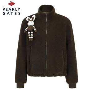 [파리게이츠] 파리게이츠 여성 탈착 토끼 장식 하이넥 덤블 집업 가디건 521D4TF481_BR