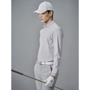 빈폴골프 남성 허니콤 긴팔 티셔츠  라이트 그레이 BJ4741B172