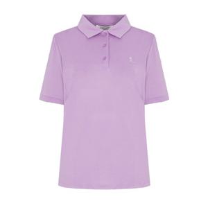 [크로커다일 레이디]메쉬 원단 카라 티셔츠 CLDFTS214