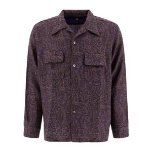 니들스 릴렉스 핏 페이즐리 울 셔츠 PU164 A PURPLE