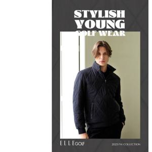 [엘르골프]남성 다이아몬드 퀼팅 패딩 점퍼 6J71301 블랙04_CC