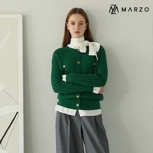 ANC_[마르조][1종]솔리드 디테일 가디건_그린_HBFFD259