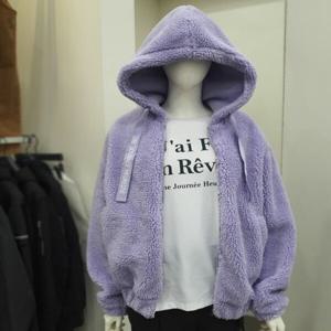 [클라이드앤]양털 후드 집업 CKDJP949F_SC