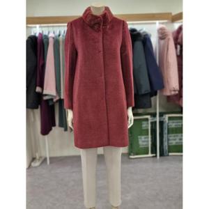 벨리시앙 세이브존07 알파카 혼방 밍크배색 코트 LC1402