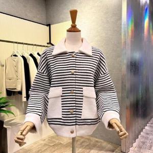 [ab.f.z]AOZ1HY34A_배색 라인 포켓 카라 가디건