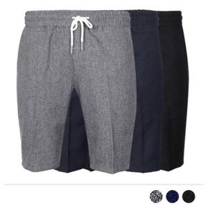 허리 밴딩 무지 반바지