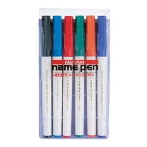 모나미 네임펜-6색 사무용품 문구 필기구 유성펜