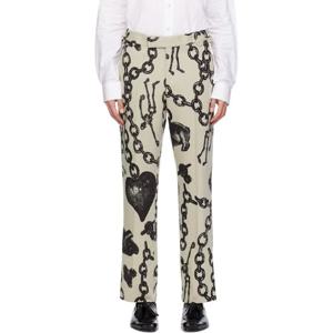 25 FW 비비안웨스트우드 남성 그레이 트윌 슬랙스 242314M191029