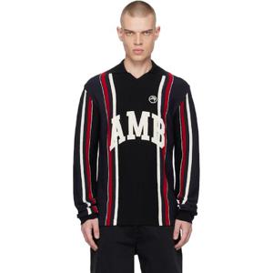 25 FW 앰부쉬 남성 멀티컬러 자수 폴로 셔츠 242820M212002