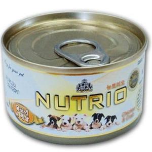 강아지용 통조림캔 NUTRIO 게살N닭고기 100g 3개   애견캔