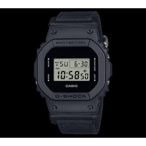 [지샥]지얄오크 5600 유틸리티 블랙 패브릭 밴드 시계 DW-5600BCE-1DR