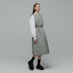 내셔널지오그래픽 N244WOP010 여성 엘크 패딩 원피스 LIGHT JADE