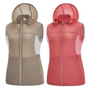 [콜핑]LD08 여성 여름 후드탈부착 메쉬등산조끼 KUV7162W