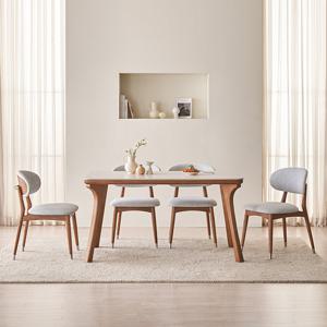 [삼익가구]포우든 양면 통세라믹 4인용 애쉬 원목 식탁세트(의자4)