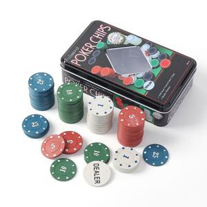 럭키 숫자 포커칩 100p세트 국제규격 보드 게임칩