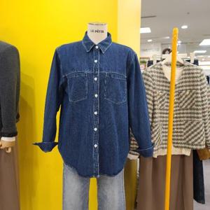 르피타 DP01 스퀘어  데님셔츠 L255BSH202