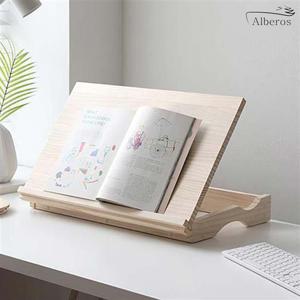 알베로스 원목 13단 각도조절 독서대 와이드