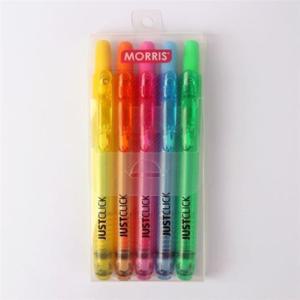 모리스 저스트클릭 형광펜 S 5색세트 MRH-105-5S