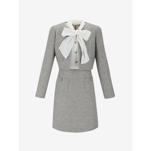 [숲]타이 탈착 자켓형 원피스 SB3OPM5